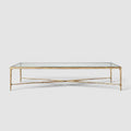 Hand-Forged Glass Rectangular Coffee Table - Lamp Modern