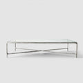 Hand-Forged Glass Rectangular Coffee Table - Lamp Modern