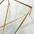 Hand-Forged Glass Rectangular Coffee Table - Lamp Modern