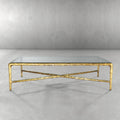 Thaddies Glass Rectangular Coffee Table-Lamp Modern