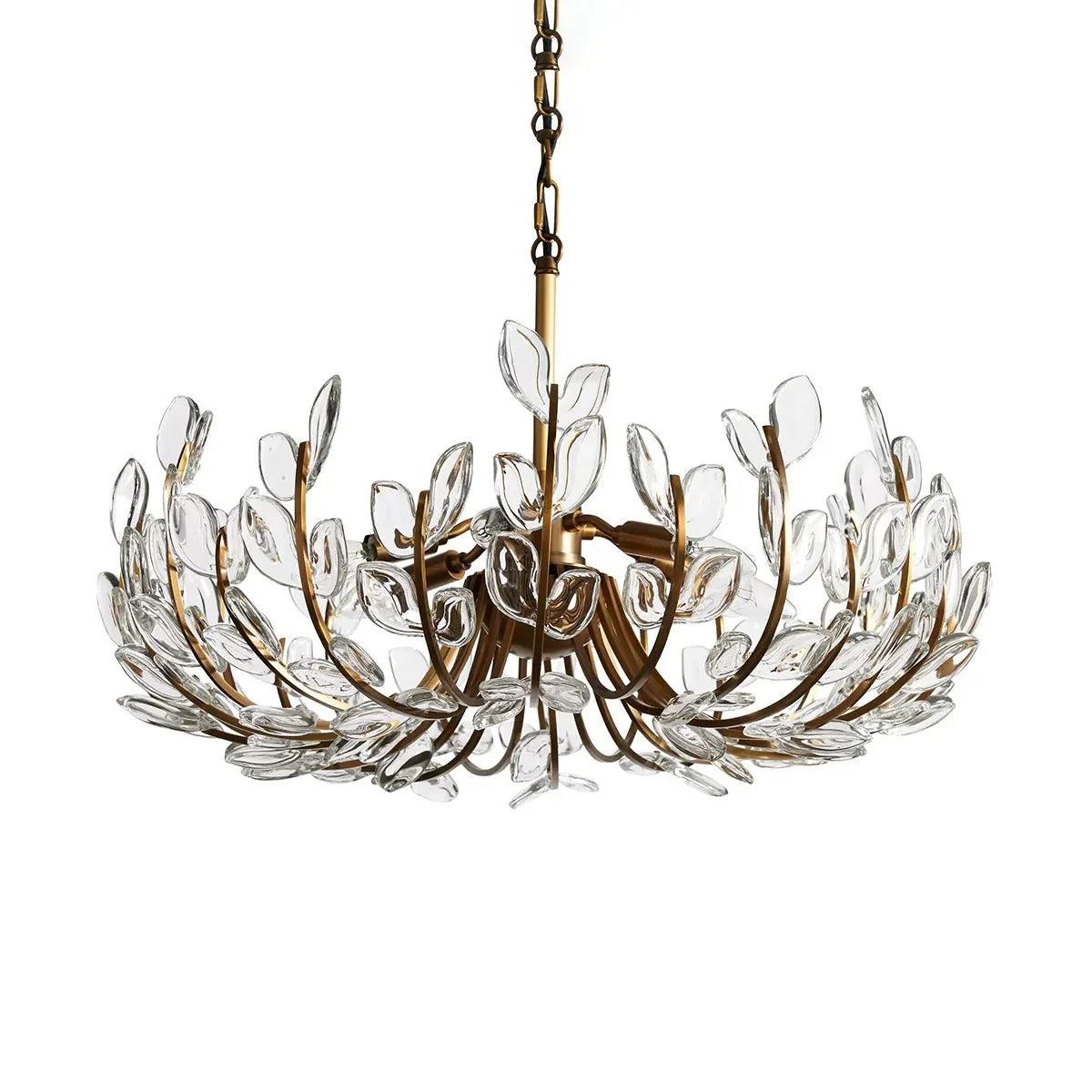 Adela Glass Petal 6 Light Chandelier - lampmodern