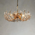Adela Glass Petal 6 Light Chandelier - lampmodern