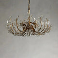Adela Glass Petal 6 Light Chandelier - lampmodern