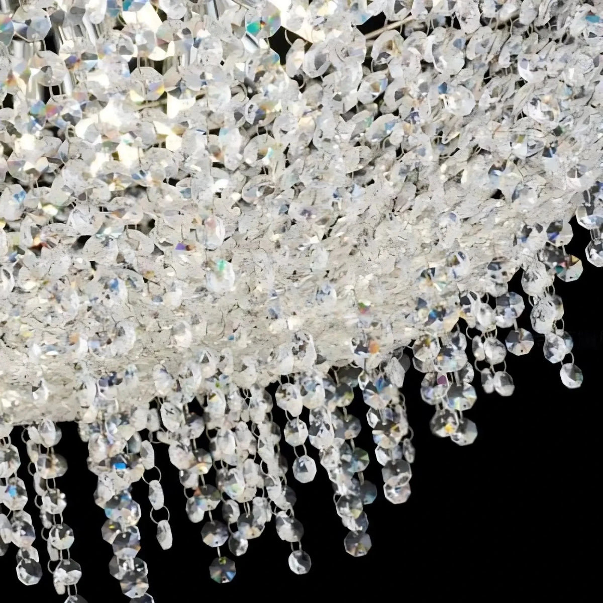 Adena Crystal Tassel Chandelier - lampmodern