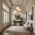 Agnes Multi - Globe Ribbed Opal Glass Chandelier - lampmodern