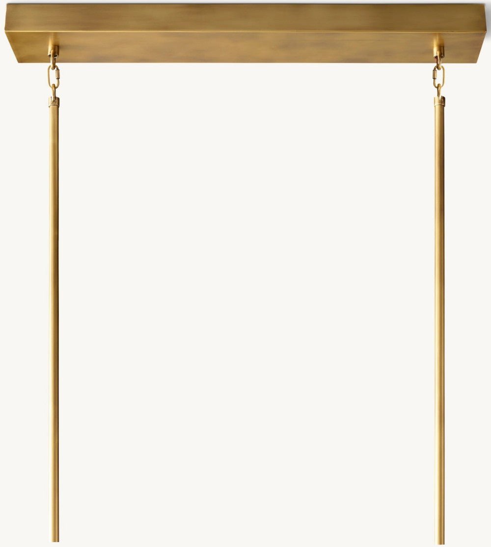 Akachon Rectangular Chandelier 54" - lampmodern