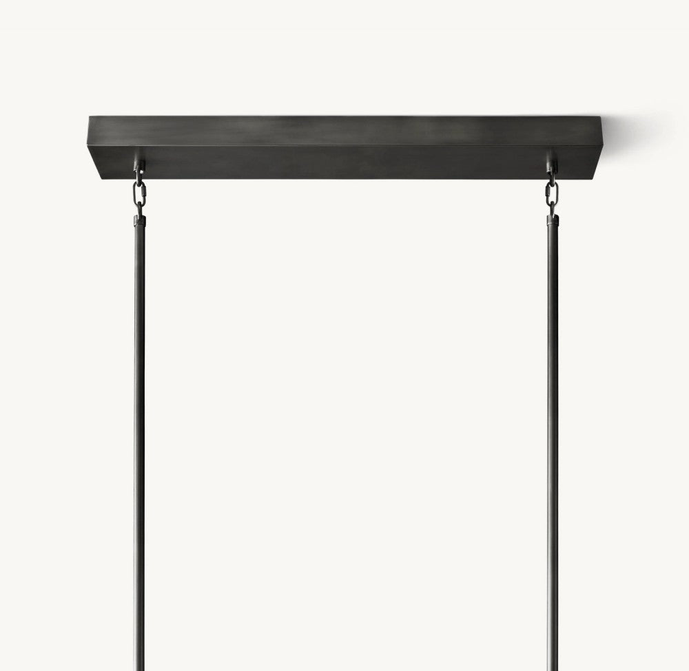 Akachon Rectangular Chandelier 54" - lampmodern