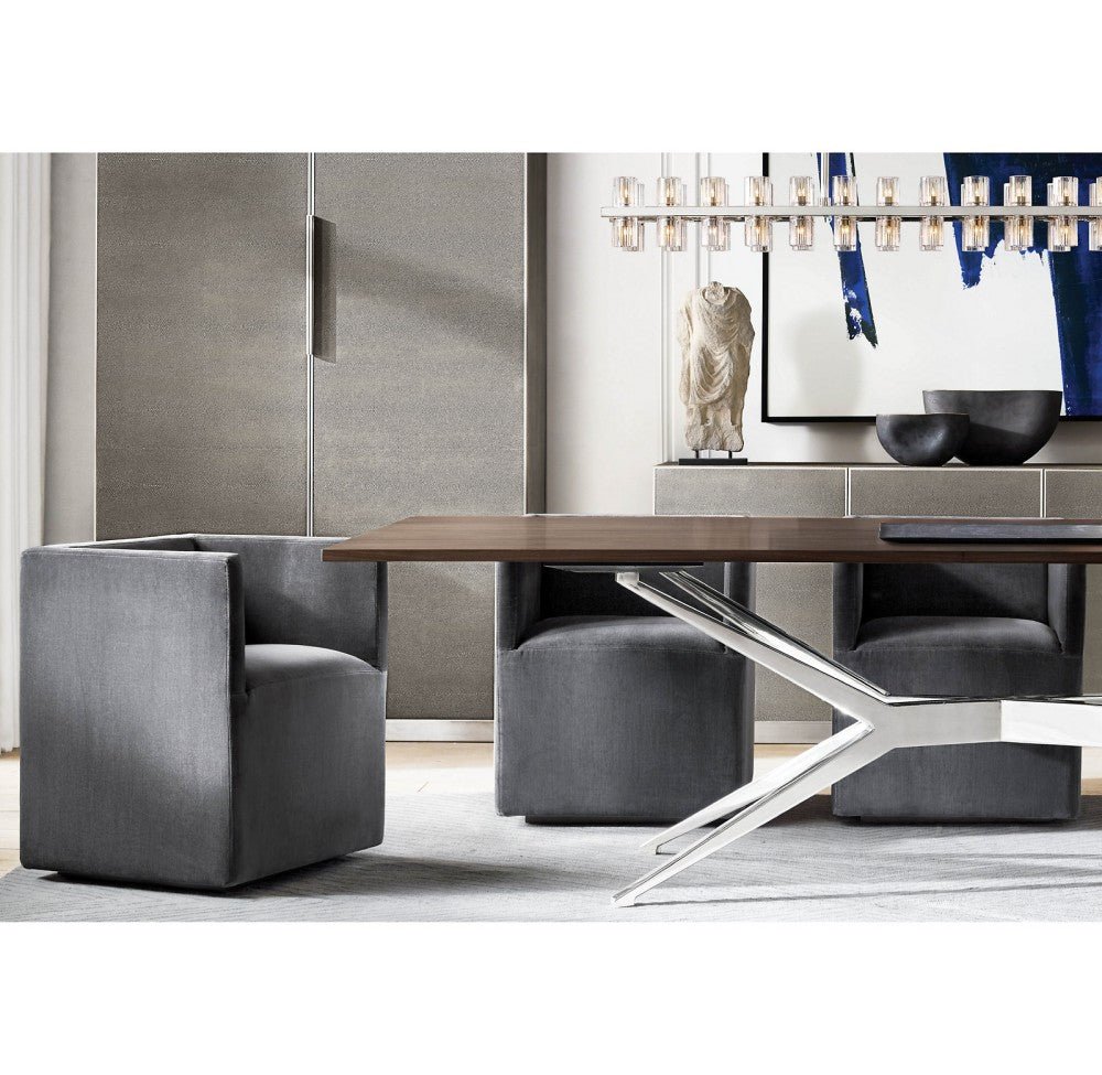 Akachon Rectangular Chandelier 54" - lampmodern