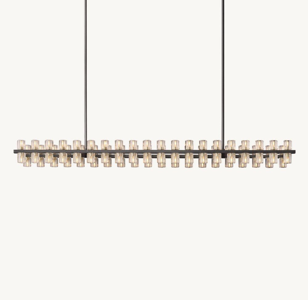 Akachon Rectangular Chandelier 72" - lampmodern