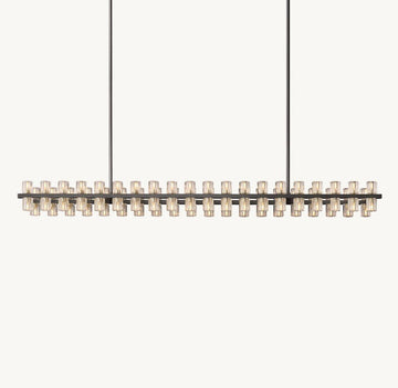 Akachon Rectangular Chandelier 72" - lampmodern
