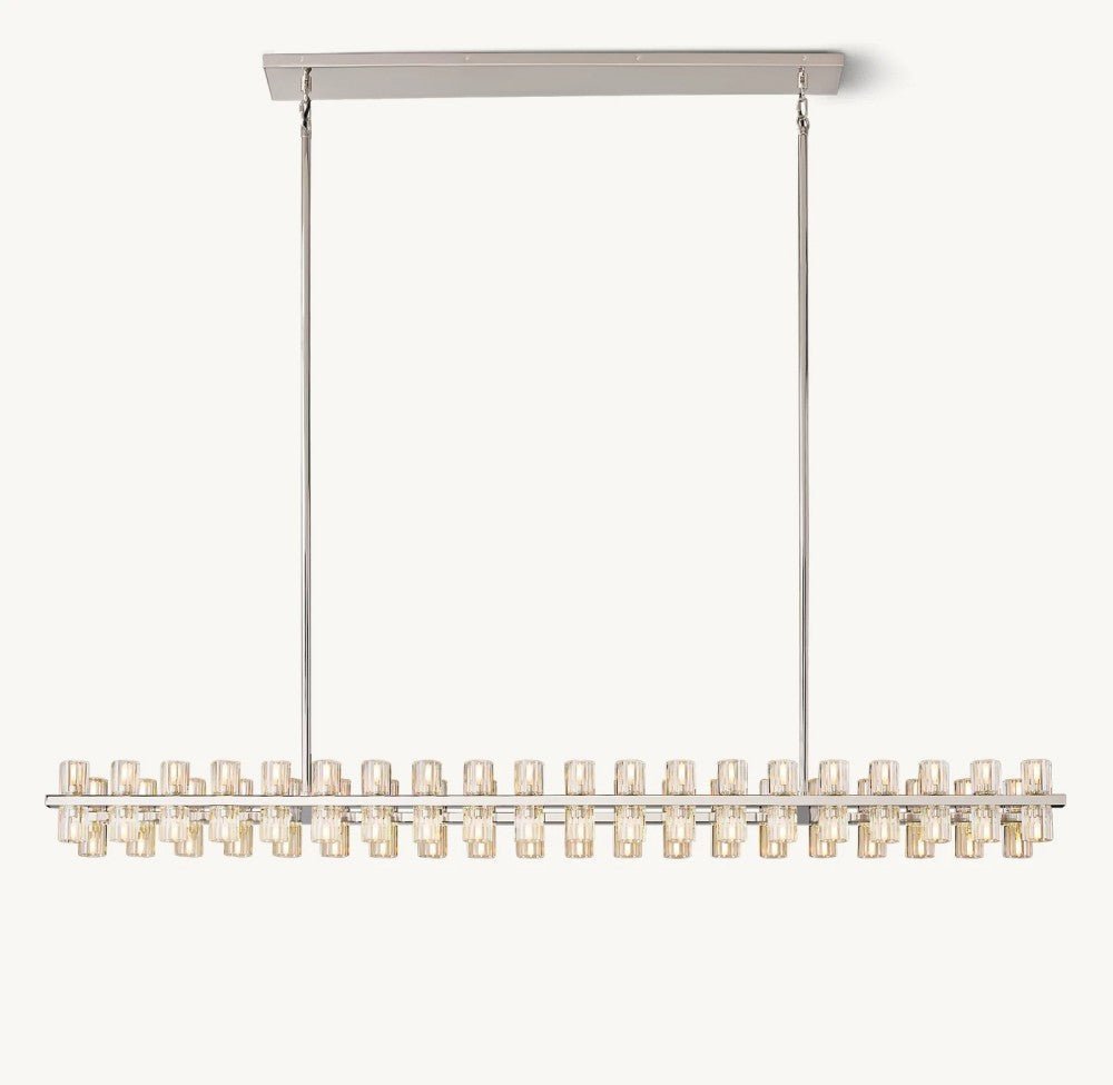 Akachon Rectangular Chandelier 72" - lampmodern