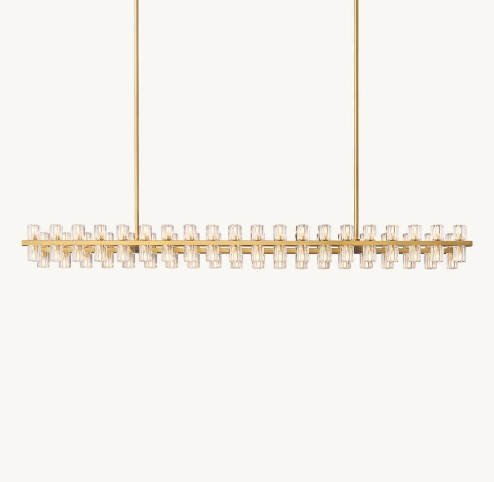 Akachon Rectangular Chandelier 72" - lampmodern