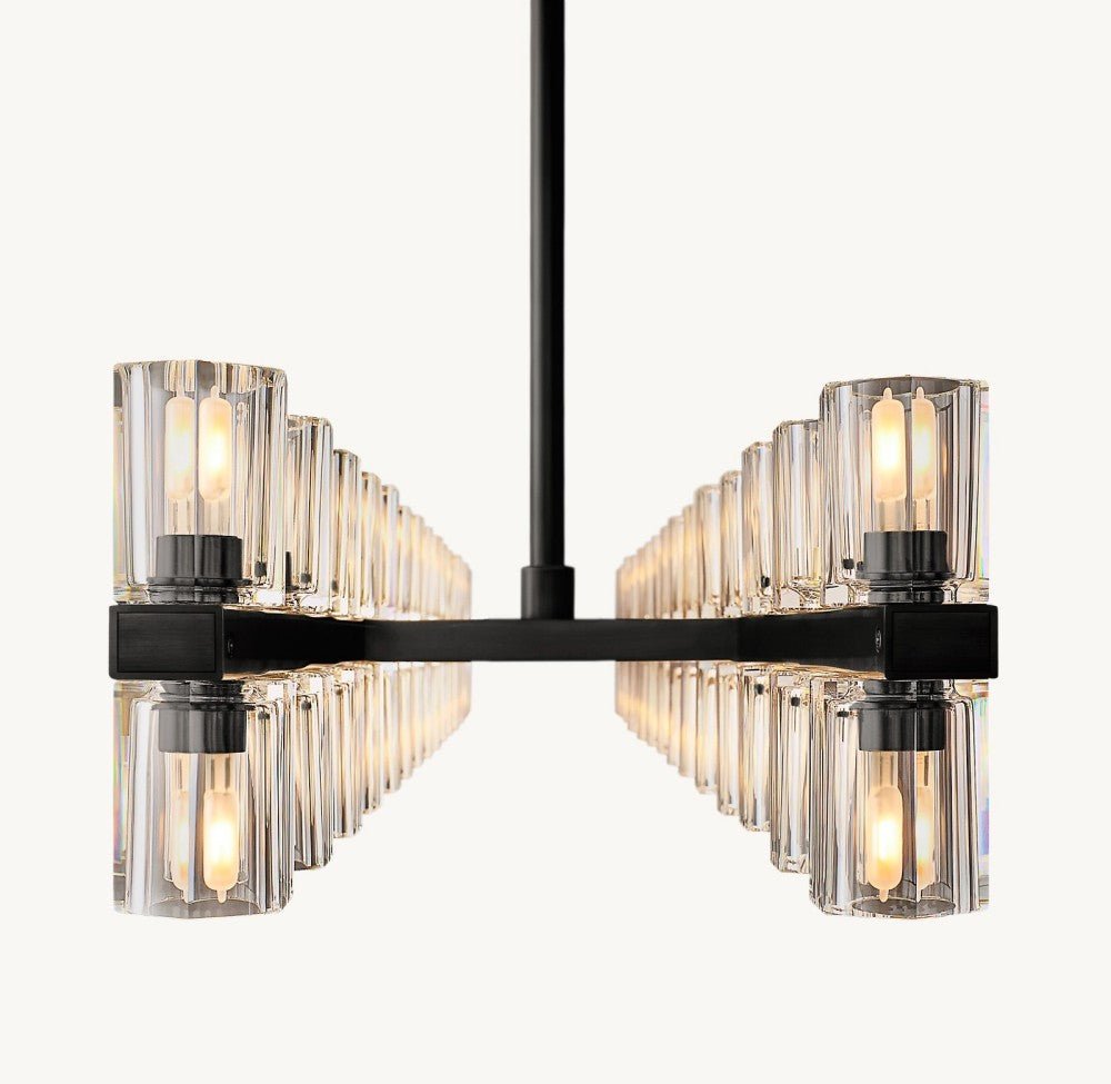 Akachon Rectangular Chandelier 72" - lampmodern