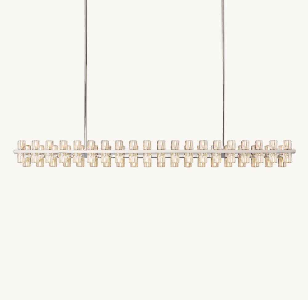 Akachon Rectangular Chandelier 72" - lampmodern