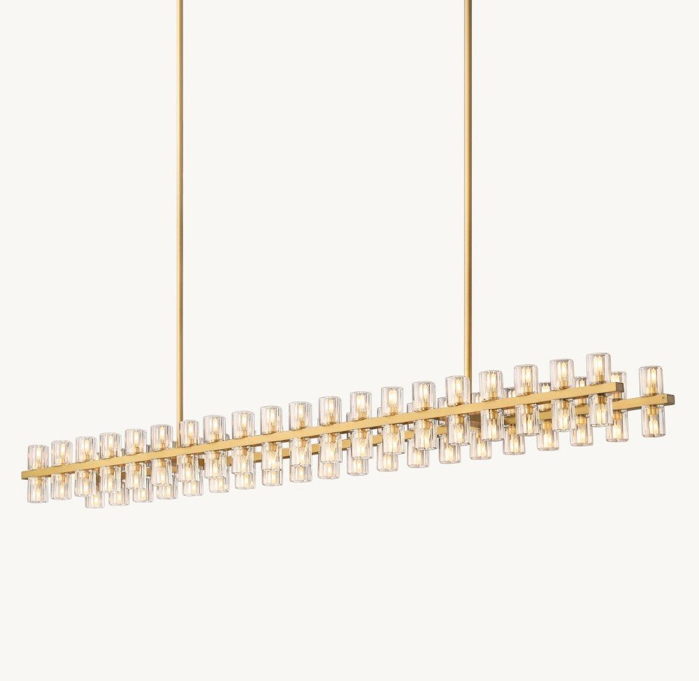 Akachon Rectangular Chandelier 72" - lampmodern
