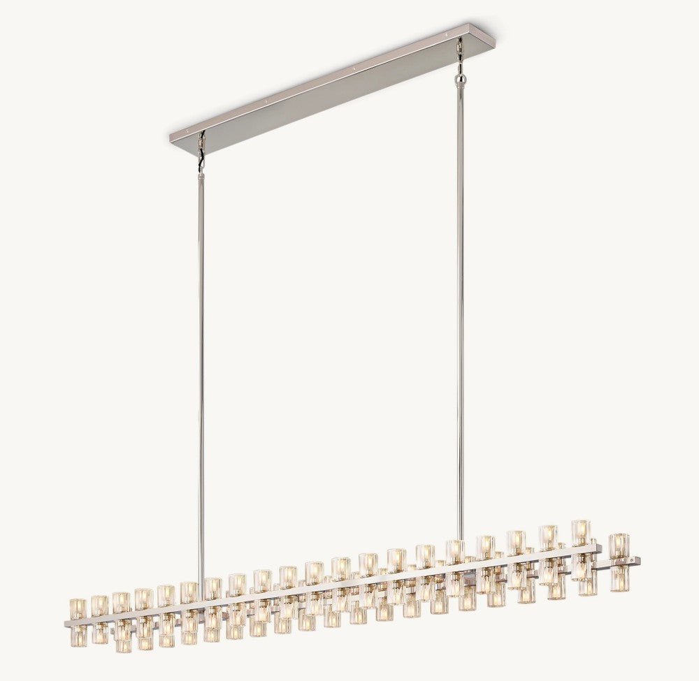Akachon Rectangular Chandelier 72" - lampmodern