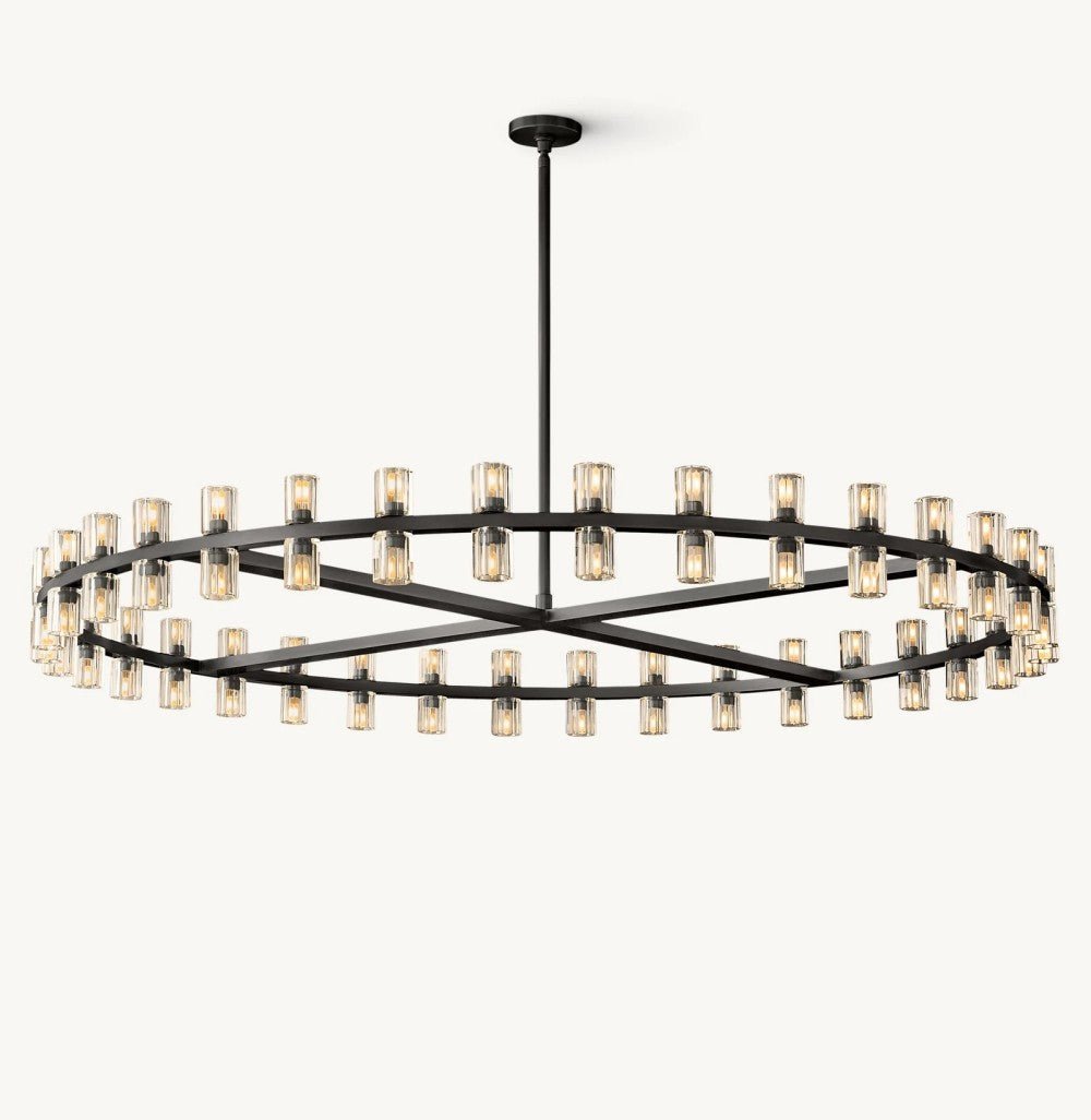 Akachon Round Chandelier 60" - lampmodern