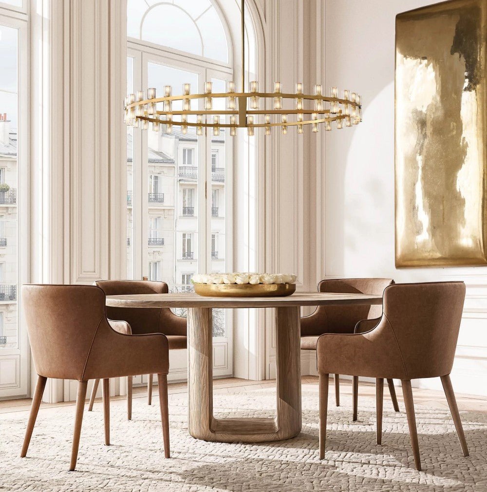 Akachon Round Chandelier 60" - lampmodern