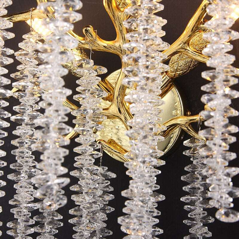 Albero Crystal Tassel Sconce - lampmodern