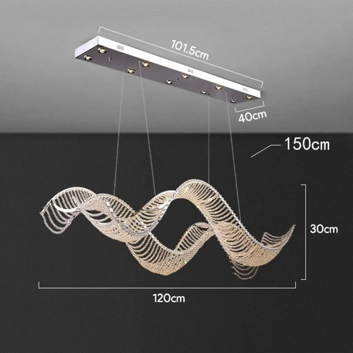 Alleri Crystal Chandelier - lampmodern