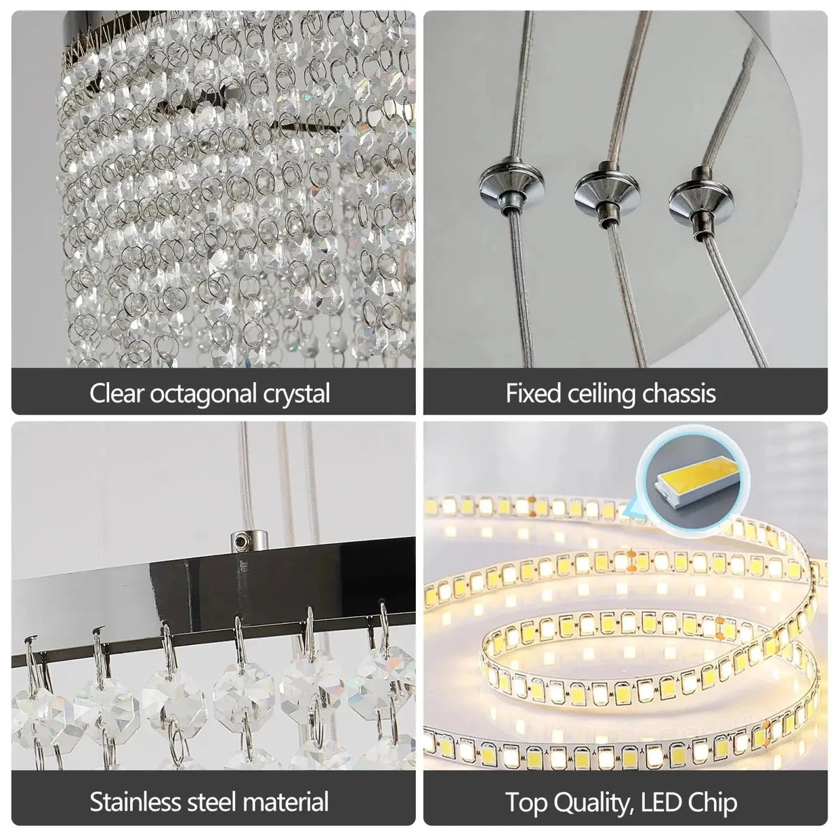Alleri Crystal Foyer Chandelier - lampmodern