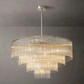 Amad Round Glass Rod Chandelier - lampmodern