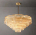 Amad Round Glass Rod Chandelier - lampmodern
