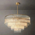 Amad Round Glass Rod Chandelier - lampmodern