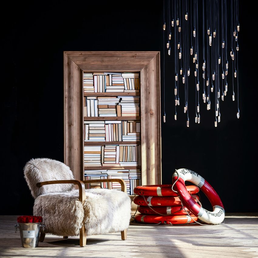 Ambert Crystal Rain Flush Mount - lampmodern