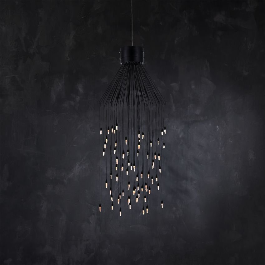 Ambert Crystal Rain Flush Mount - lampmodern