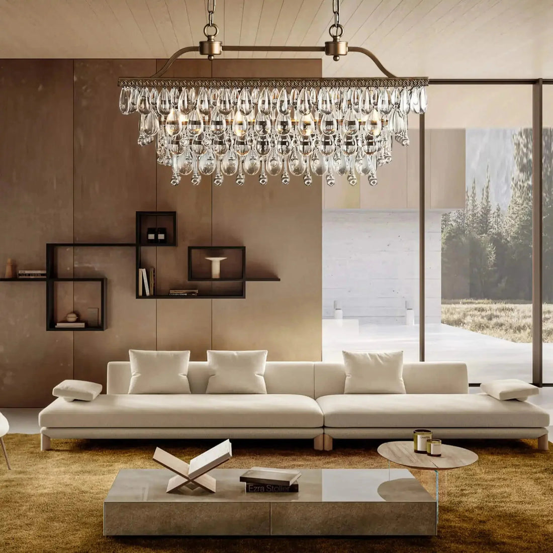 Anabelle Rectangular Chandelier - lampmodern