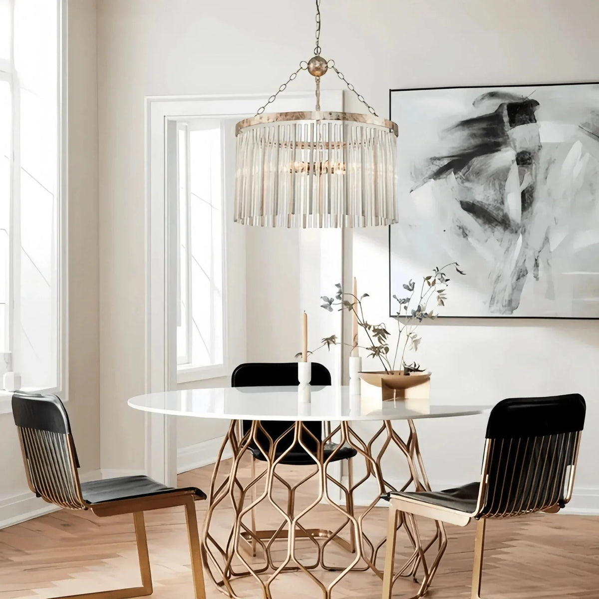 Andalucian Round Chandelier 24"35" - lampmodern