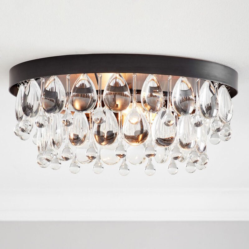 Anqeer Waterdrop Round Flushmount 15" - lampmodern