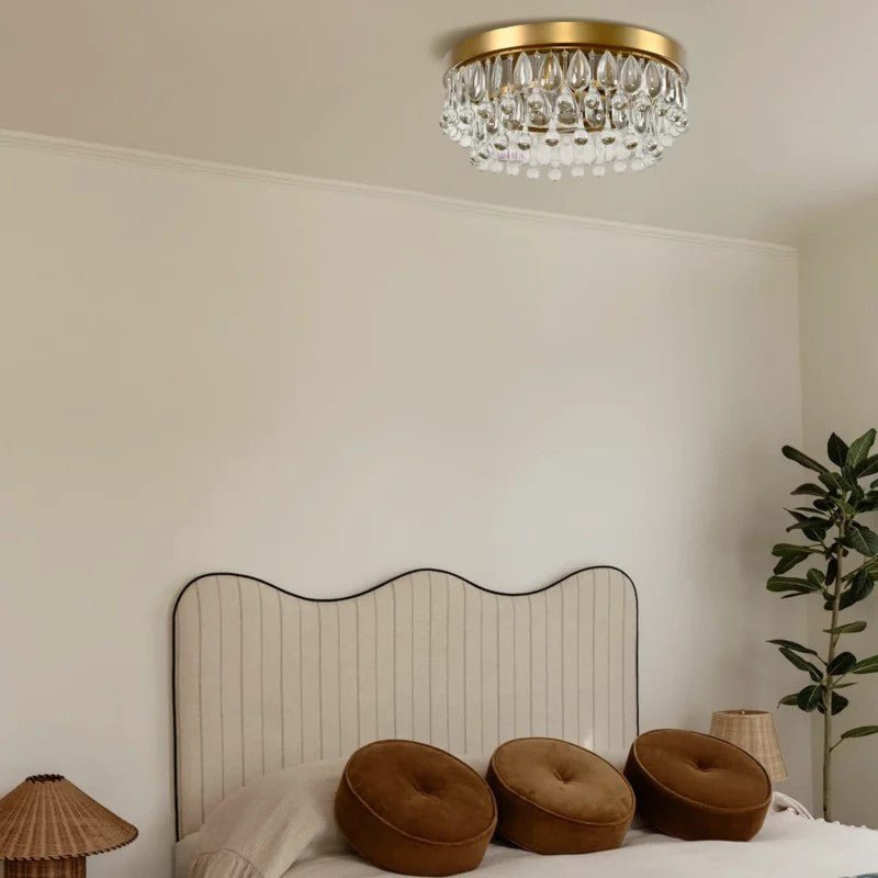 Anqeer Waterdrop Round Flushmount 15" - lampmodern