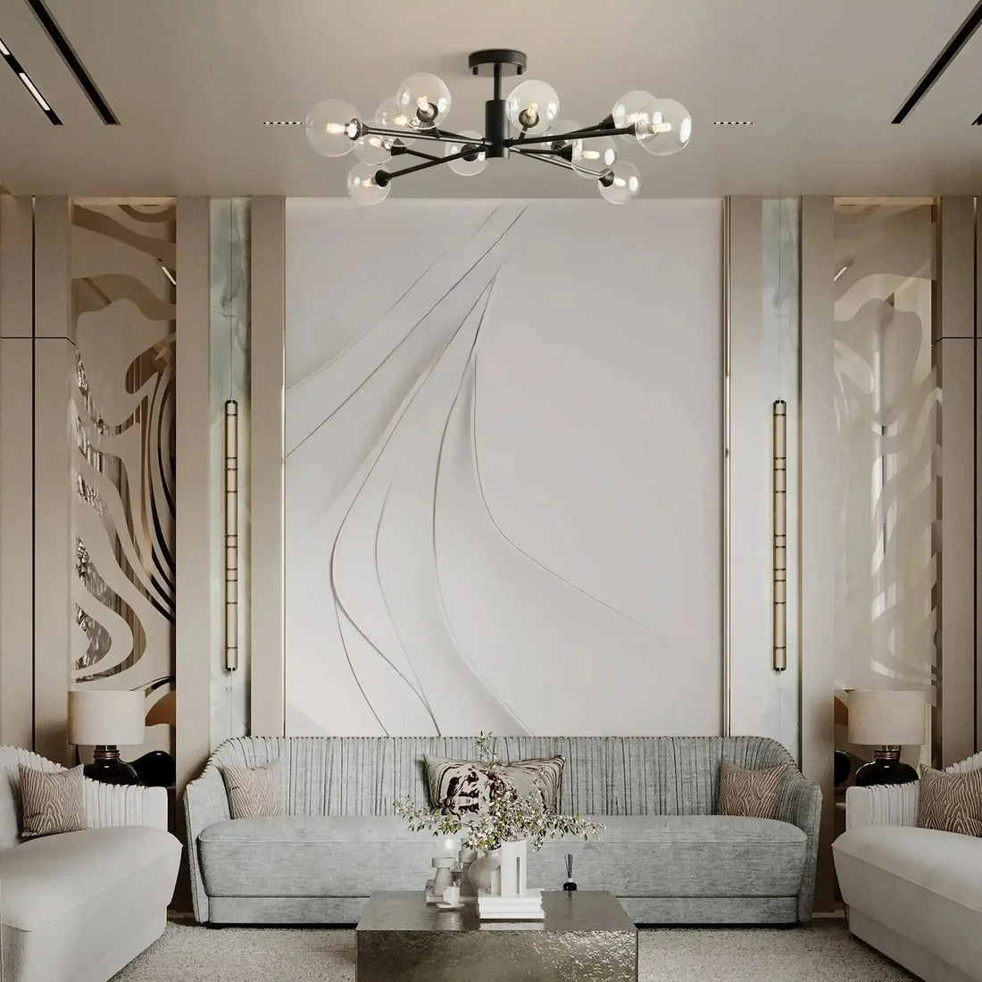 Apollo Flush Mount - lampmodern
