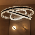 Aquinox 3 - Tier Round Crystal Ring LED Chandelier - 28