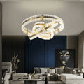 Aquinox 3 - Tier Round Crystal Ring LED Chandelier - 28