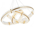 Aquinox 3 - Tier Round Crystal Ring LED Chandelier - 28