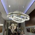 Aquinox 3 - Tier Round Crystal Ring LED Chandelier - 28