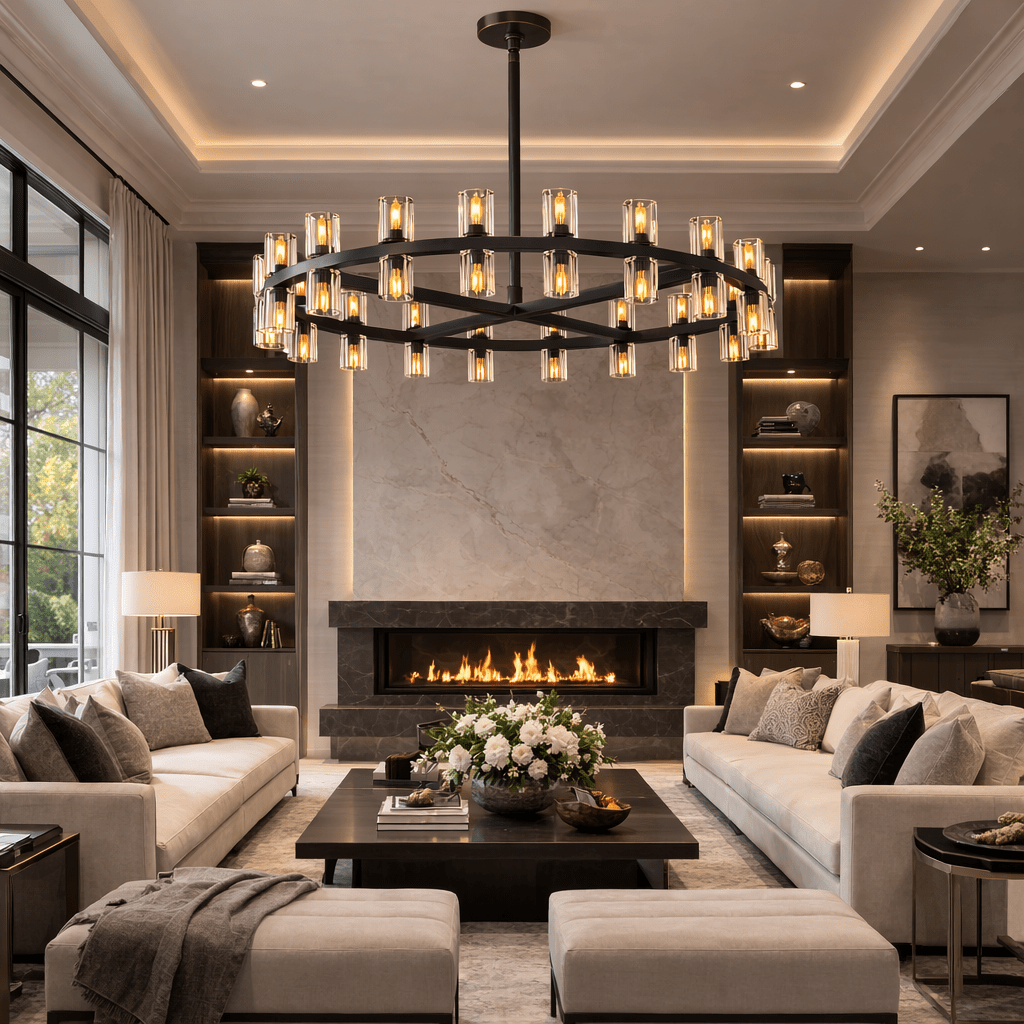 Arcachoe Led Round Chandelier - lampmodern