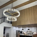 Arcachoe Round Two-tierd Wagon Wheel Chandelier - lampmodern