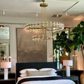 Arcachoe Round Two-tierd Wagon Wheel Chandelier - lampmodern