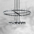 Arcachoe Round Two-tierd Wagon Wheel Chandelier - lampmodern