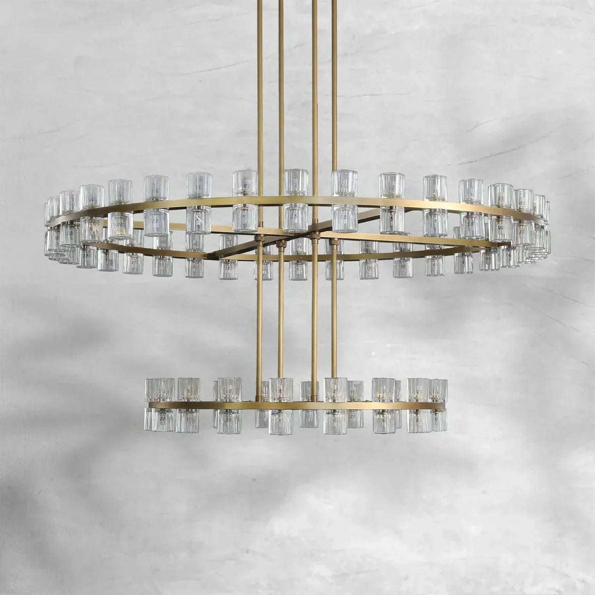 Arcachoe Round Two-tierd Wagon Wheel Chandelier - lampmodern