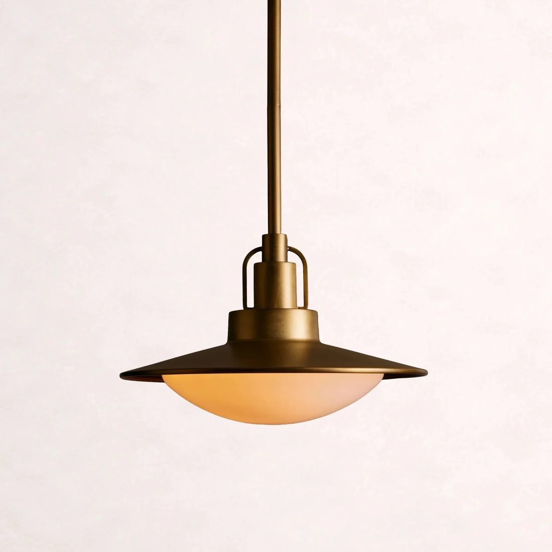 Argent Opal Glass Dome Pendant 14'' 24''D - lampmodern