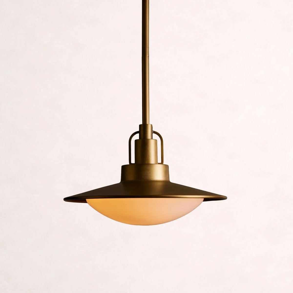 Argent Opal Glass Dome Pendant 14'' 24''D - lampmodern