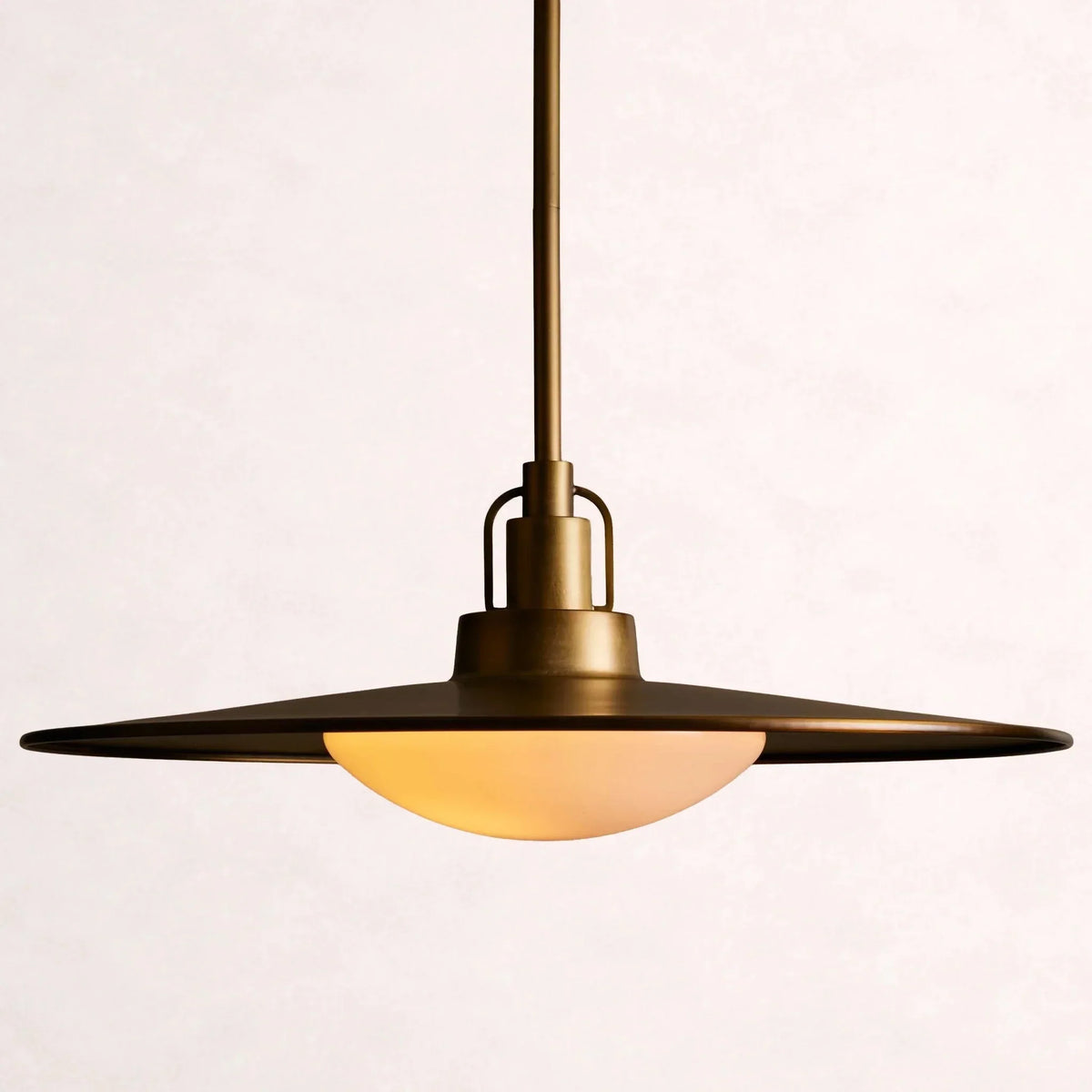Argent Opal Glass Dome Pendant 14'' 24''D - lampmodern