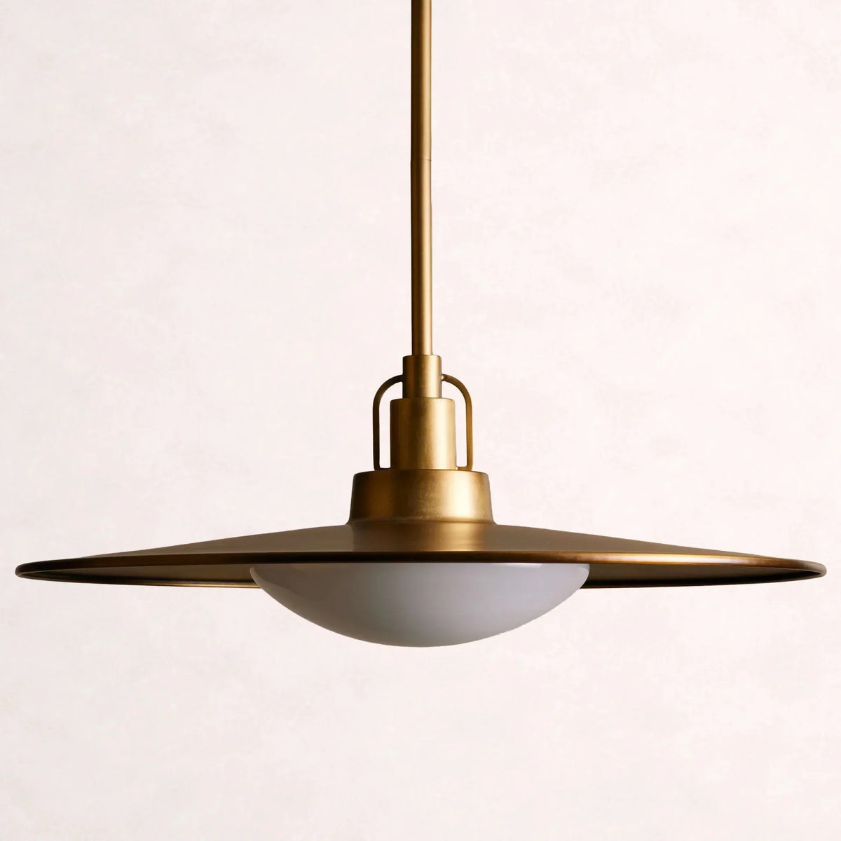 Argent Opal Glass Dome Pendant 14'' 24''D - lampmodern
