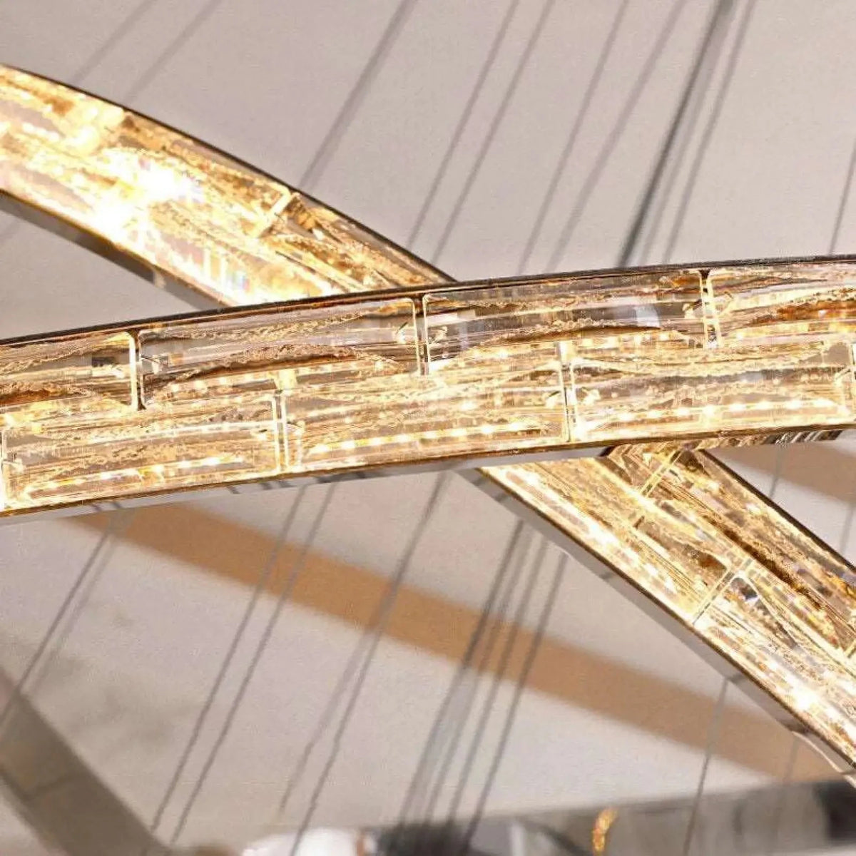 Argento Modern 6 - Tier Crystal Ring Chandelier - lampmodern