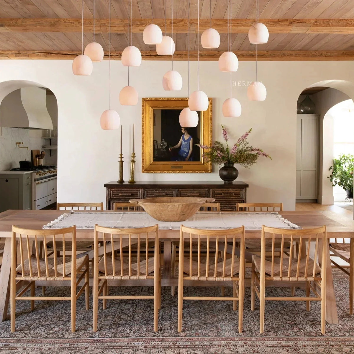 Arica Rectangular Chandelier - lampmodern